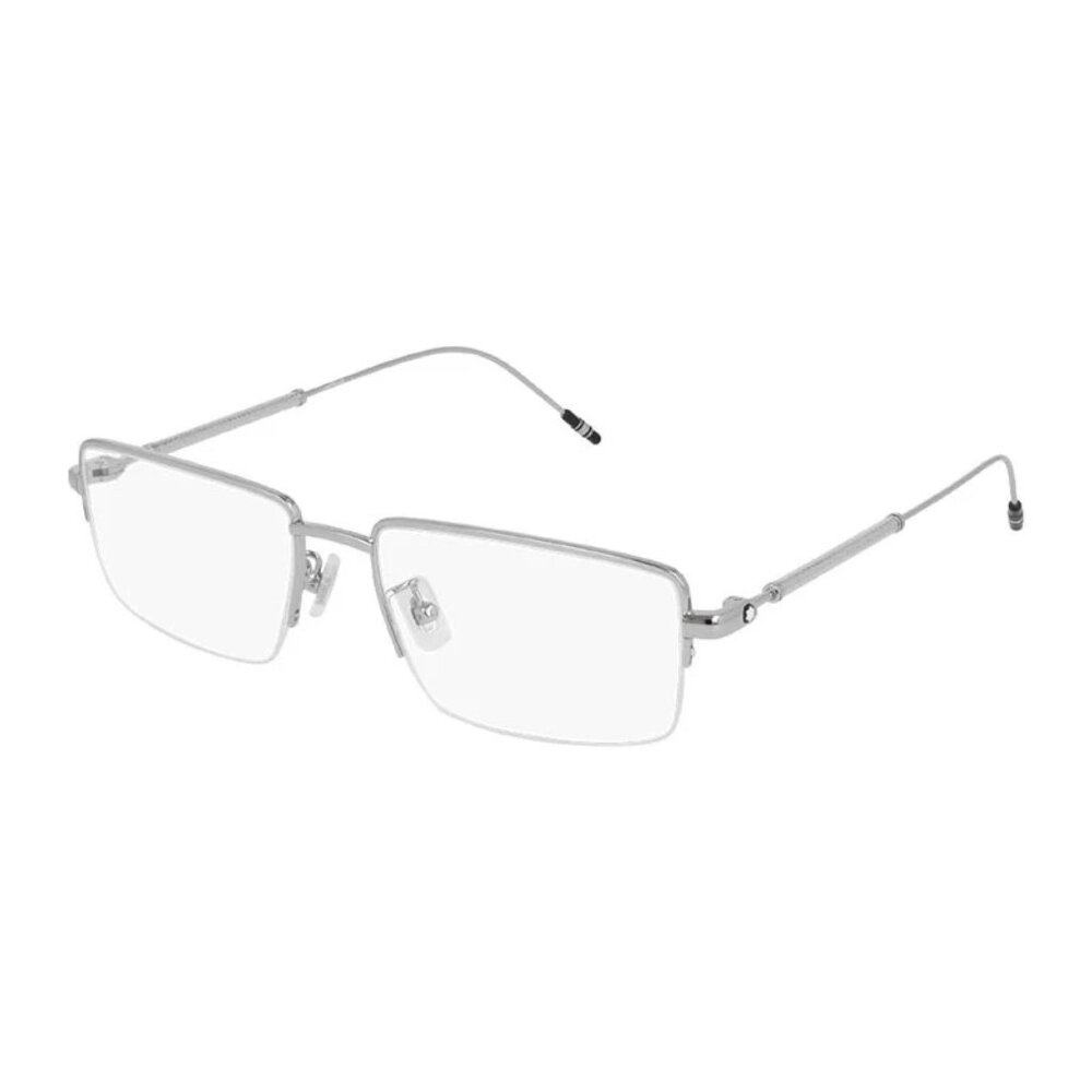 NEW  MONTBLANC EYEGLASSES SILVER MEN EYEWEAR MONTBLANC MB0113O 001